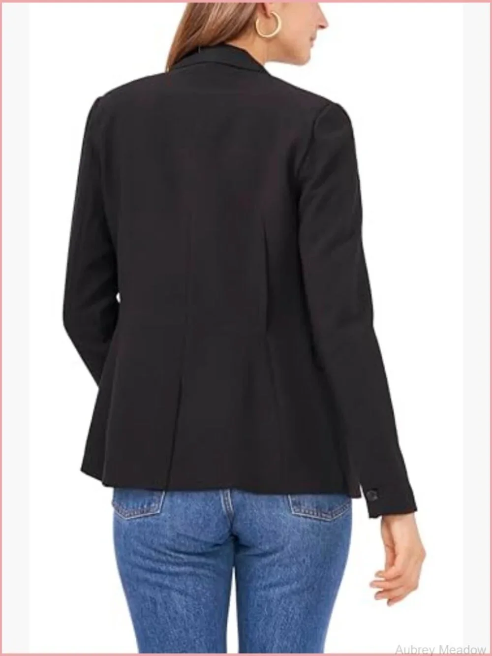 Classic Crepe One Button Blazer Women's Suiting Jacket